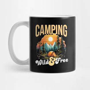 Camping, Wild & Free Mug